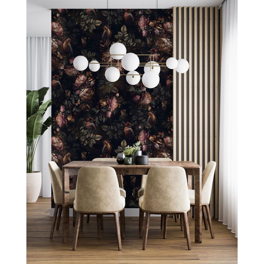 Papier peint motif XL - Motif floral
