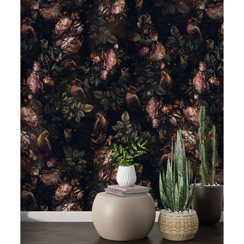 Papier peint motif XL - Motif floral