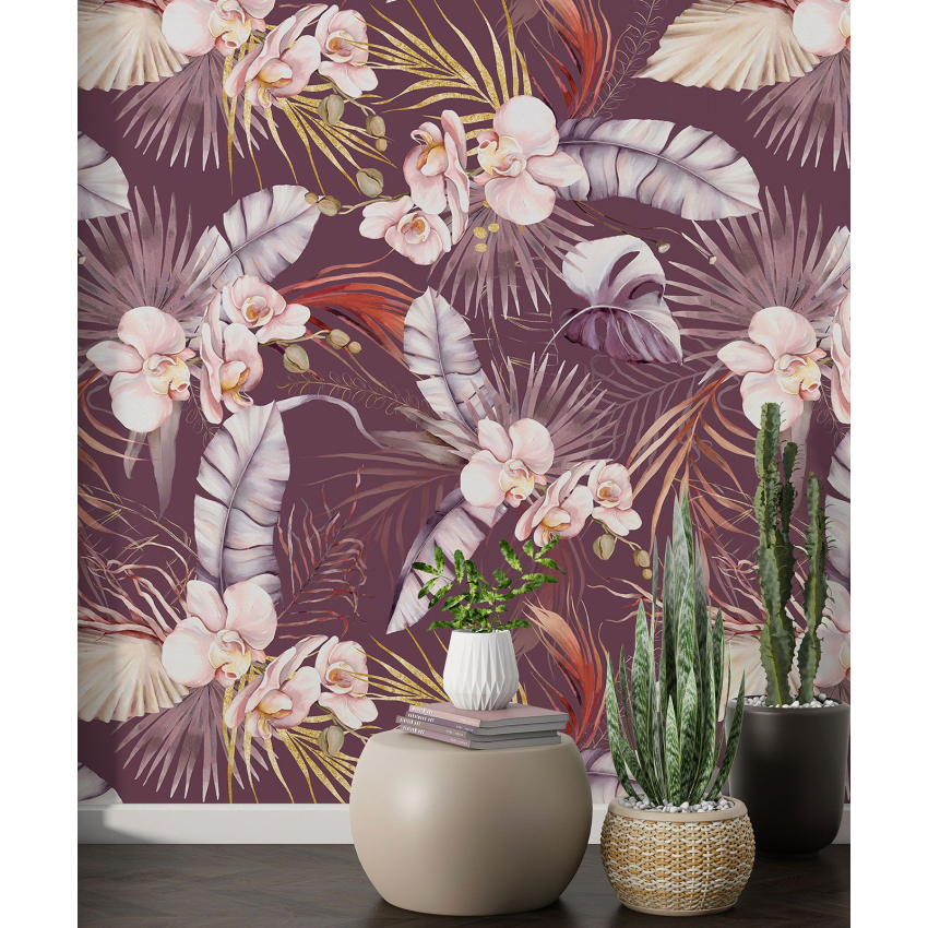 Papier peint motif XL - Motif floral