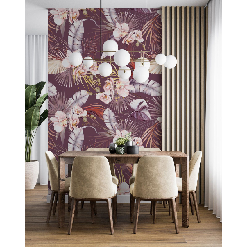 Papier peint motif XL - Motif floral