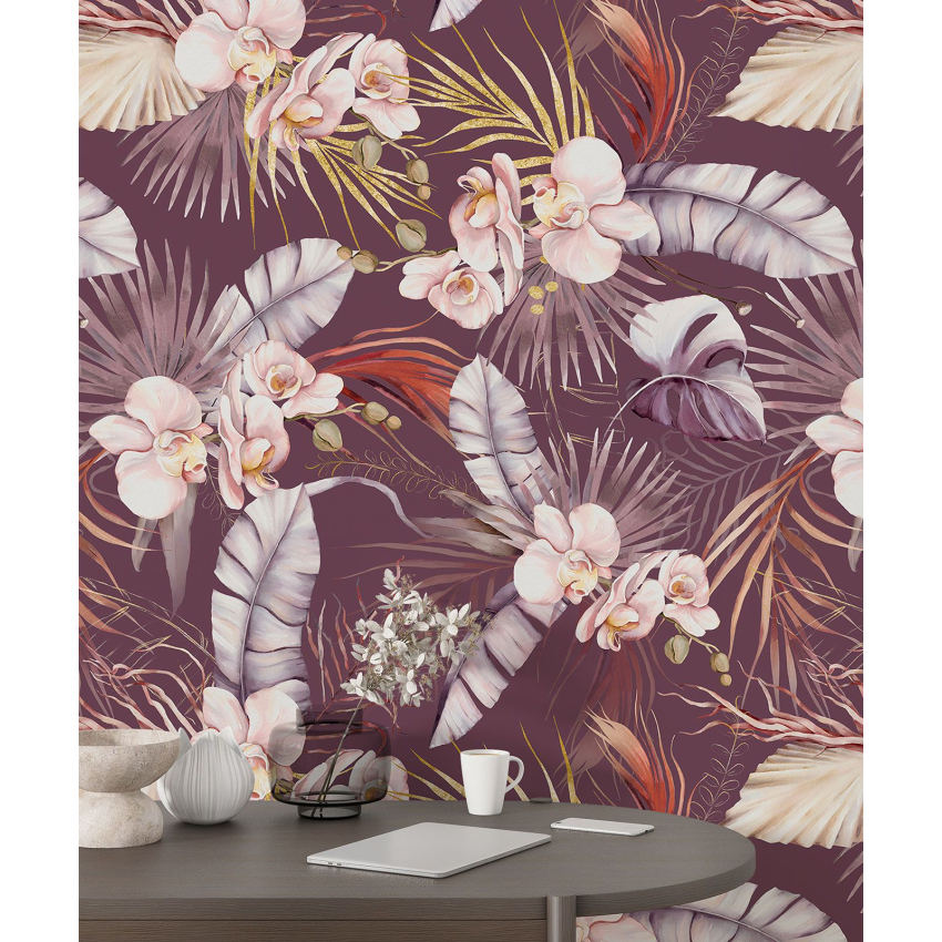 Papier peint motif XL - Motif floral