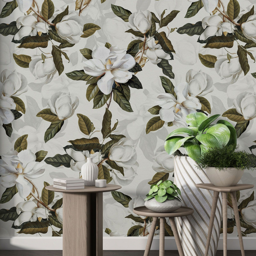 Papier peint motif XL - Motif floral
