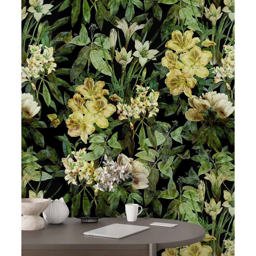 Papier peint motif XL - Motif floral
