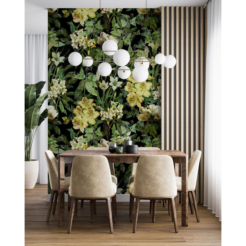 Papier peint motif XL - Motif floral