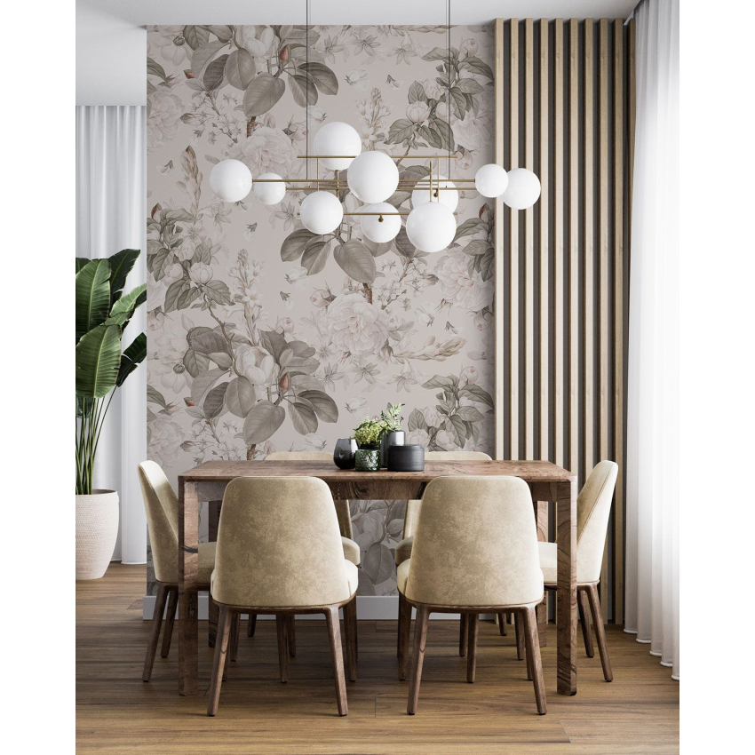 Papier peint motif XL - Motif floral