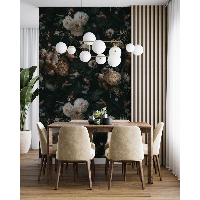 Papier peint motif XL - Motif floral