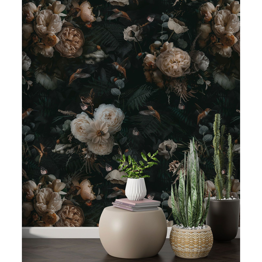 Papier peint motif XL - Motif floral