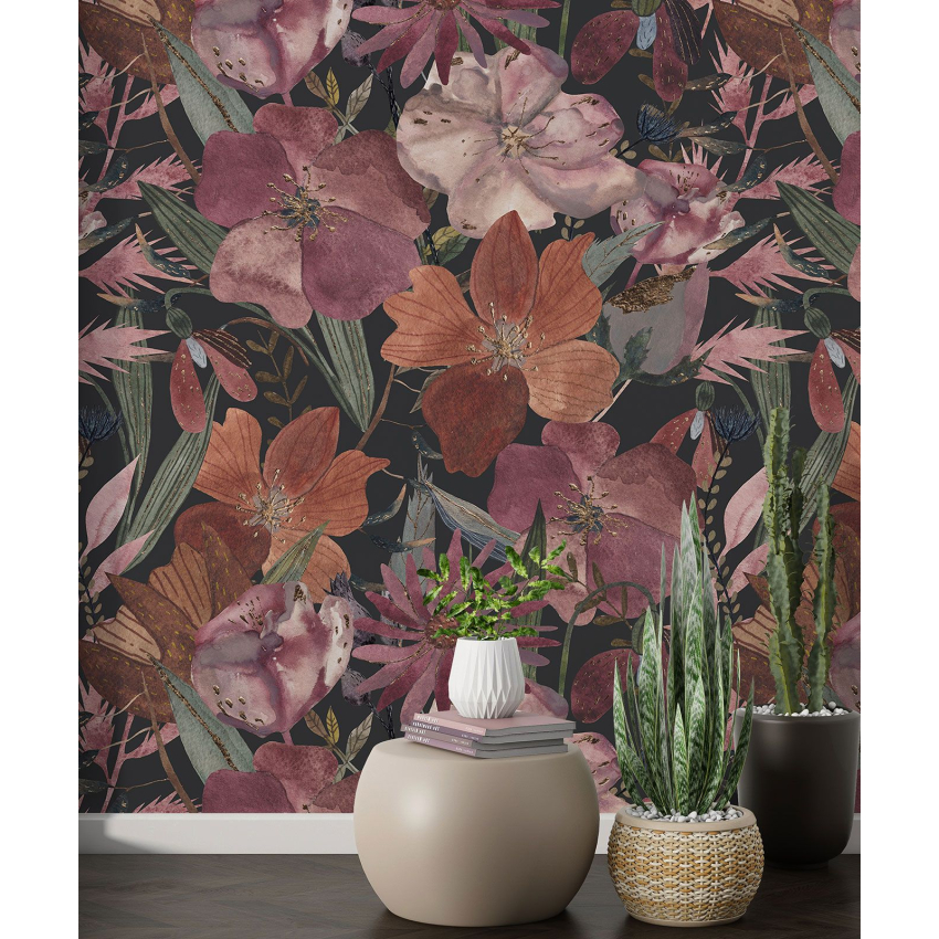 Papier peint motif XL - Motif floral