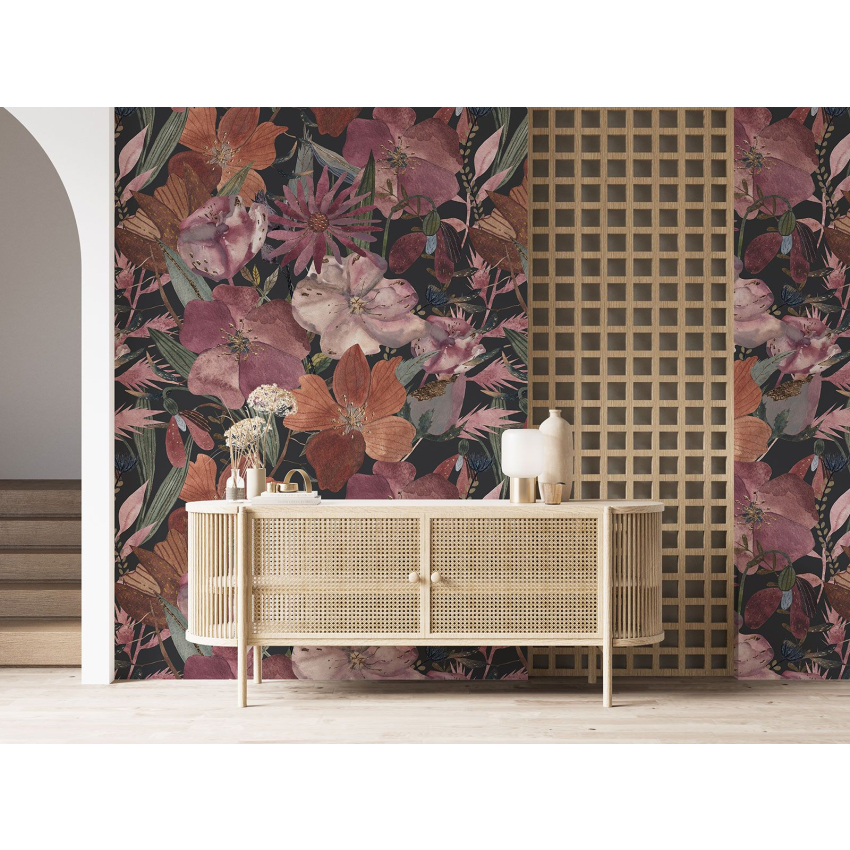 Papier peint motif XL - Motif floral