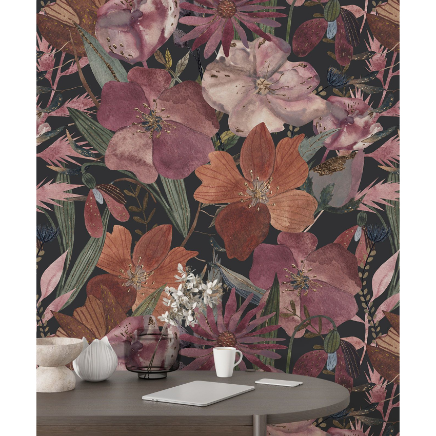 Papier peint motif XL - Motif floral