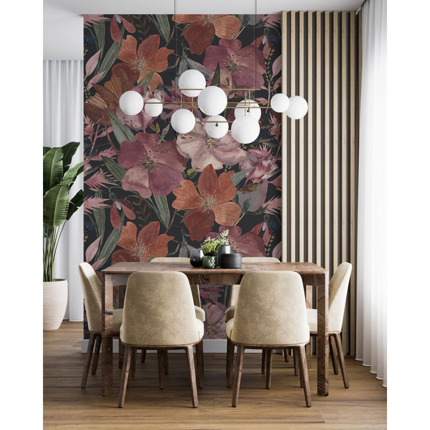 Papier peint motif XL - Motif floral