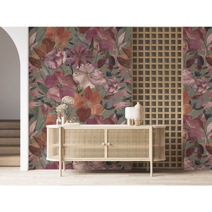 Papier peint motif XL - Motif floral