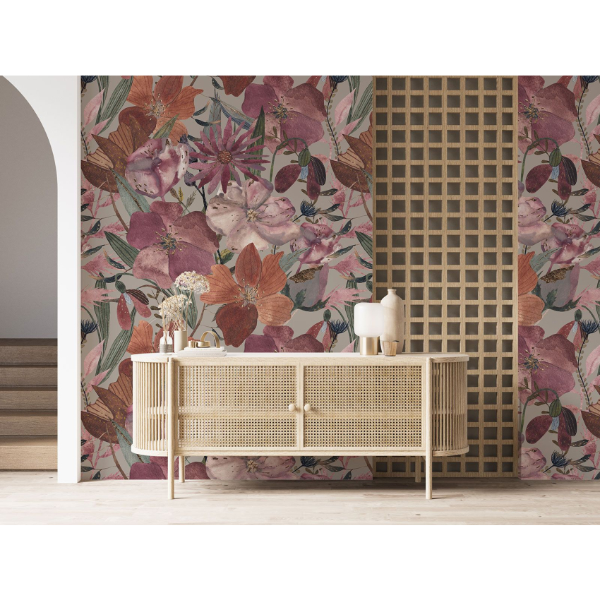 Papier peint motif XL - Motif floral
