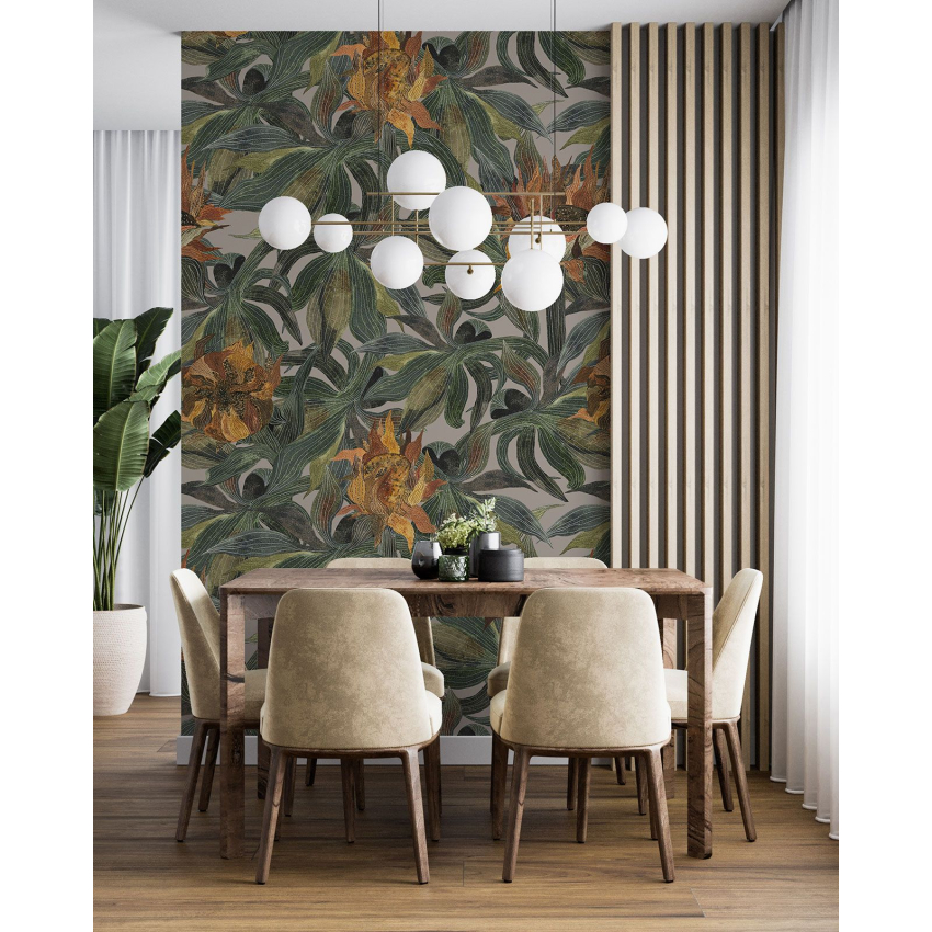 Papier peint motif XL - Motif floral