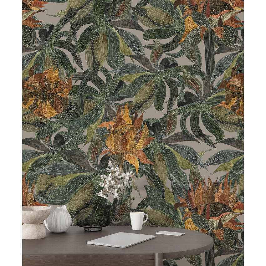 Papier peint motif XL - Motif floral