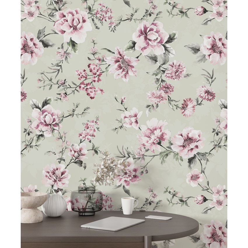 Papier peint motif XL - Motif floral