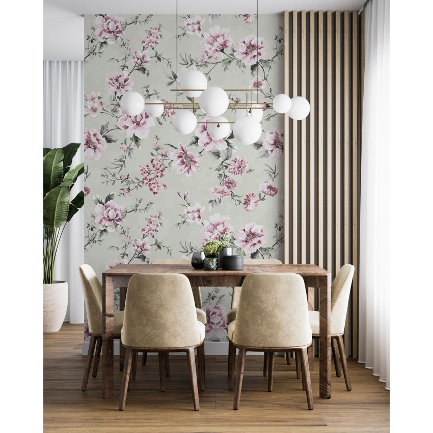 Papier peint motif XL - Motif floral