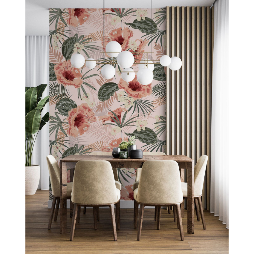 Papier peint motif XL - Motif floral