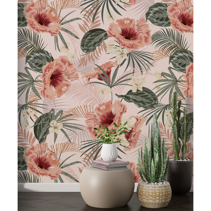 Papier peint motif XL - Motif floral