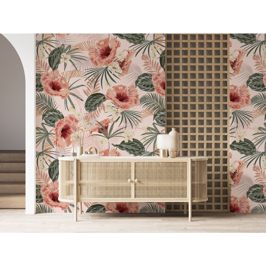 Papier peint motif XL - Motif floral
