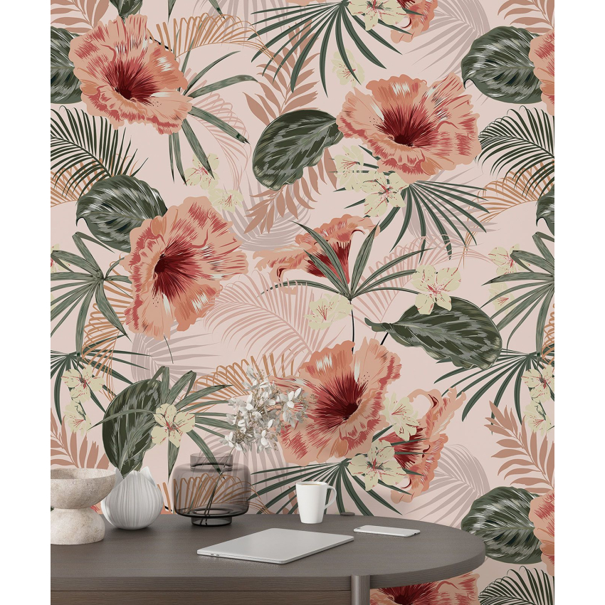Papier peint motif XL - Motif floral
