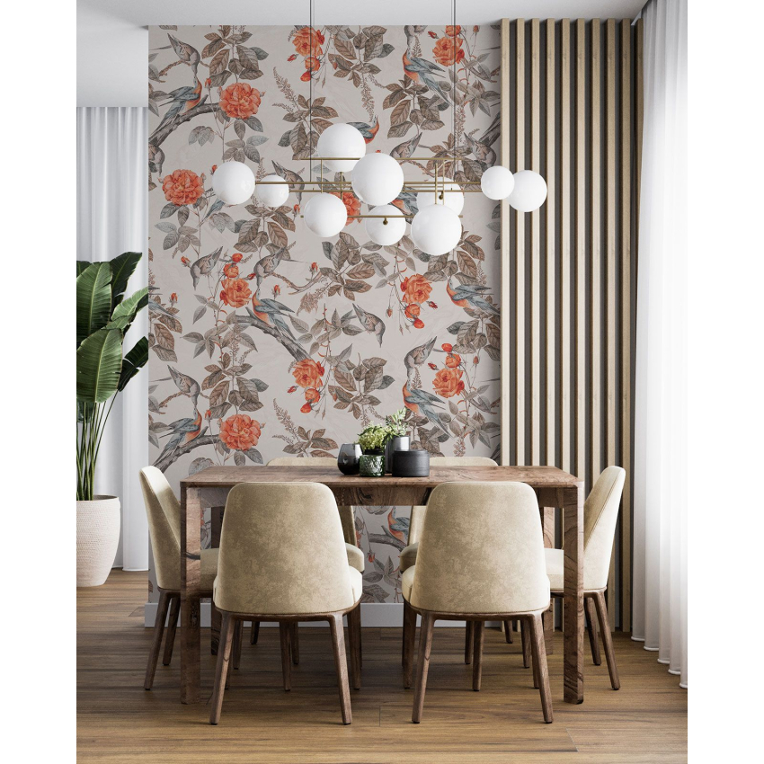 Papier peint motif XL - Motif floral