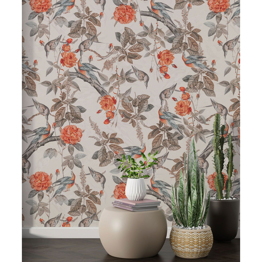 Papier peint motif XL - Motif floral