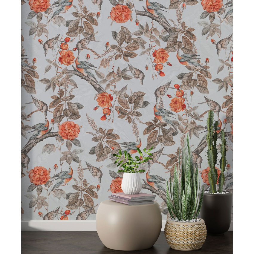 Papier peint motif XL - Motif floral