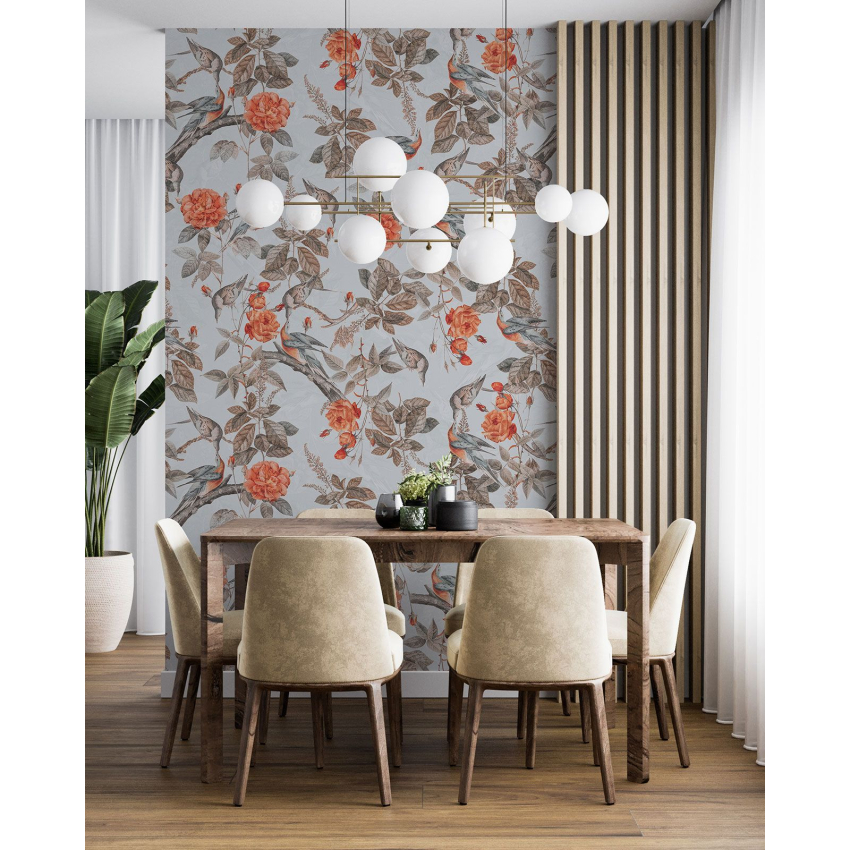 Papier peint motif XL - Motif floral