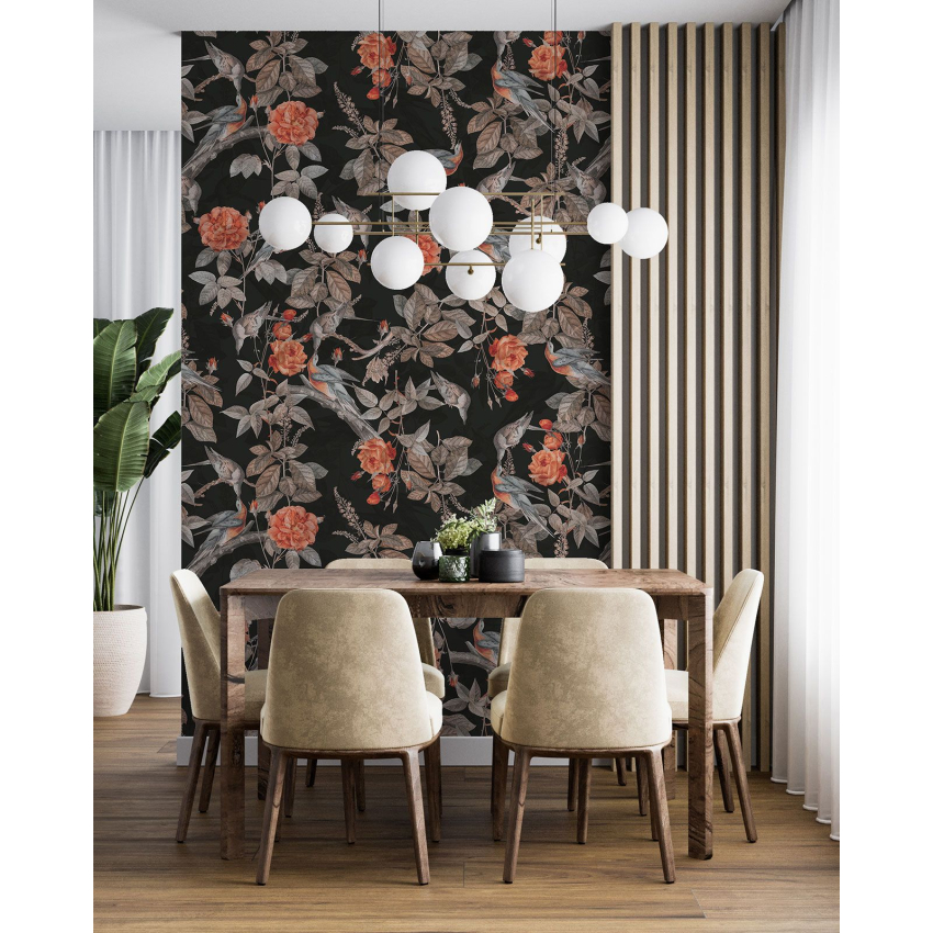 Papier peint motif XL - Motif floral