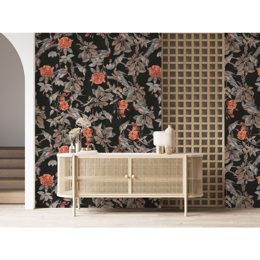 Papier peint motif XL - Motif floral