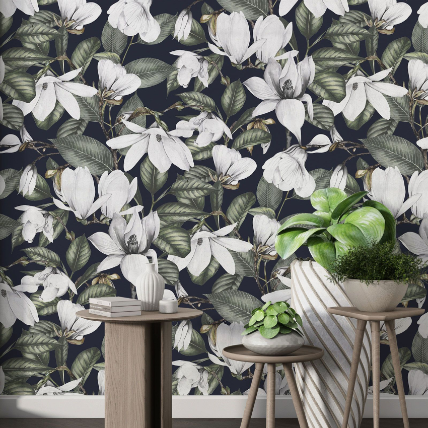 Papier peint motif XL - Motif floral