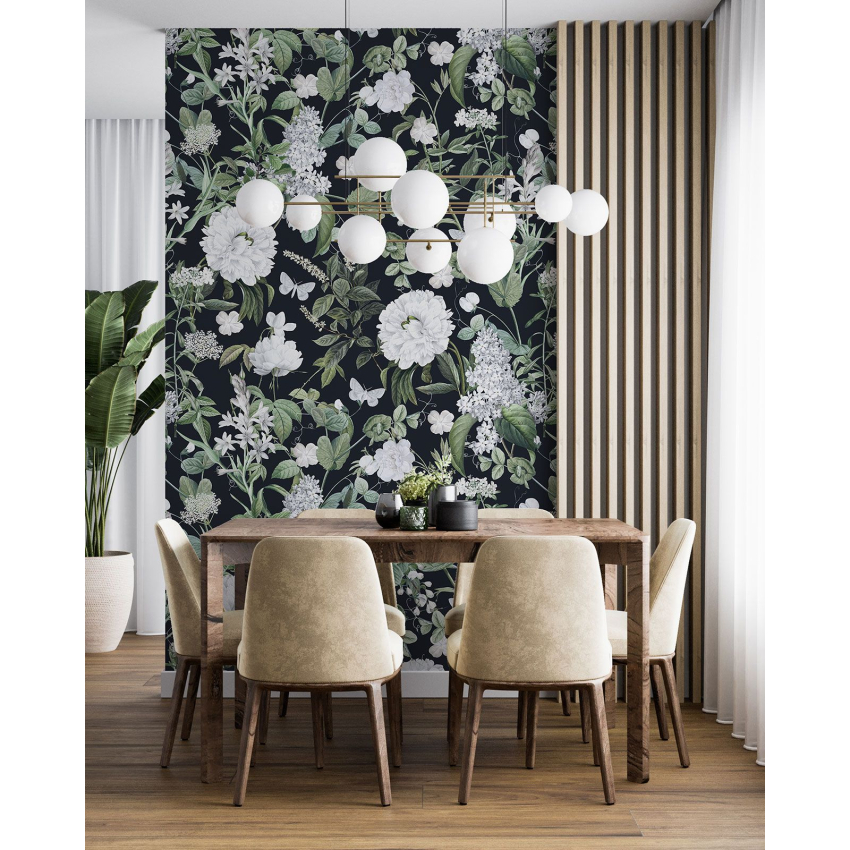 Papier peint motif XL - Motif floral