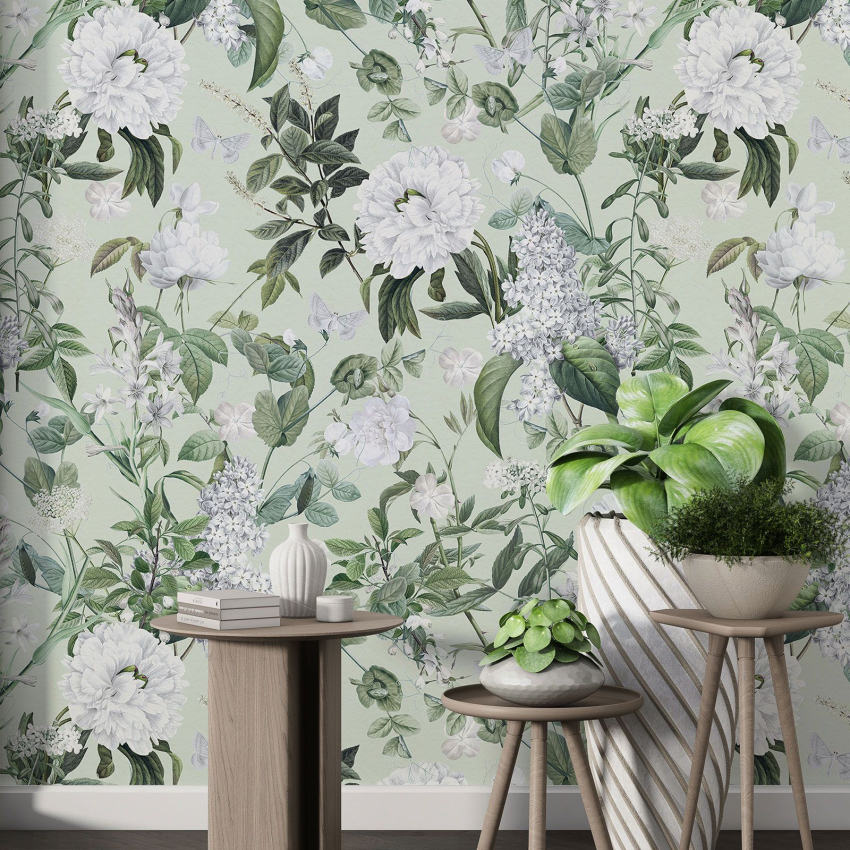 Papier peint motif XL - Motif floral