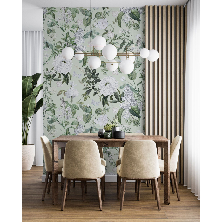 Papier peint motif XL - Motif floral