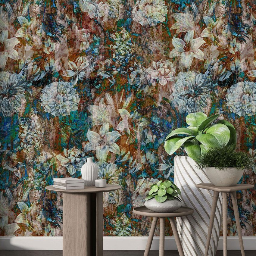 Papier peint motif XL - Motif floral