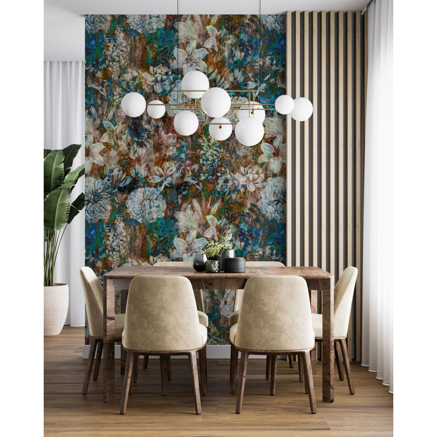 Papier peint motif XL - Motif floral