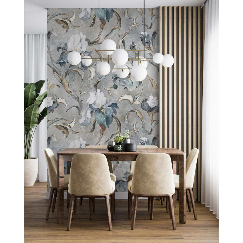 Papier peint motif XL - Motif floral