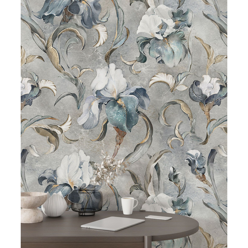 Papier peint motif XL - Motif floral