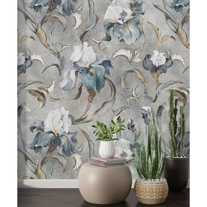 Papier peint motif XL - Motif floral