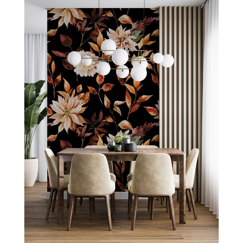 Papier peint motif XL - Motif floral