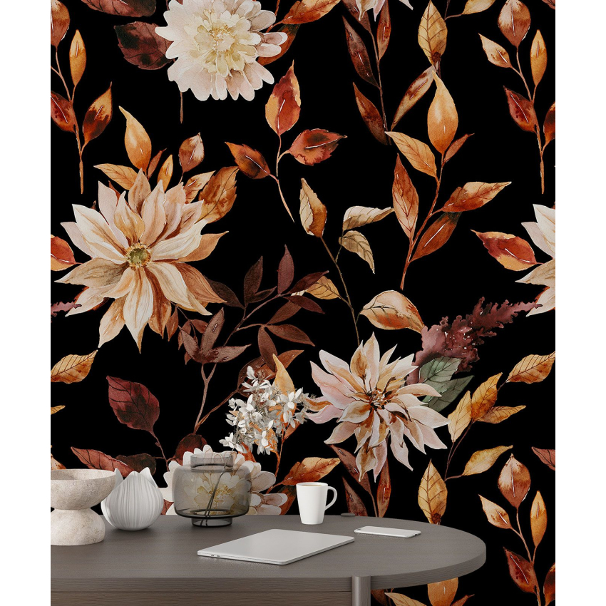 Papier peint motif XL - Motif floral