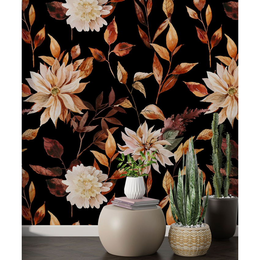 Papier peint motif XL - Motif floral