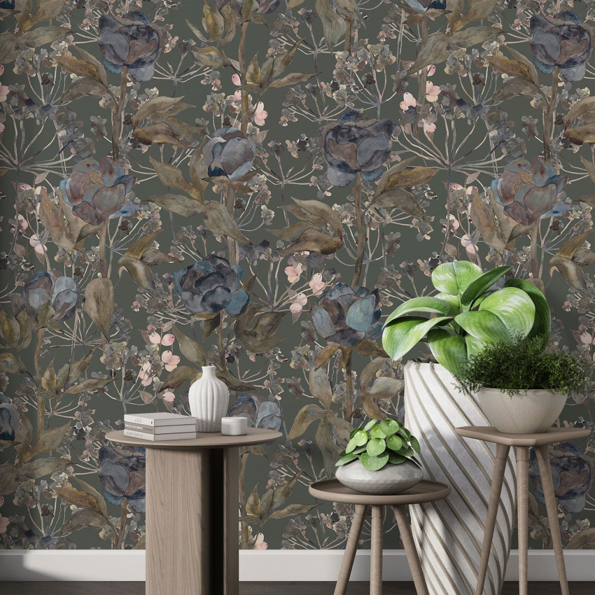 Papier peint motif XL - Motif floral