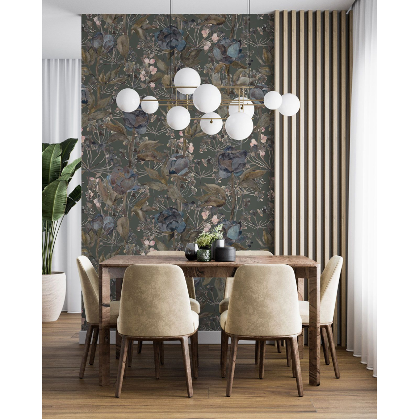 Papier peint motif XL - Motif floral
