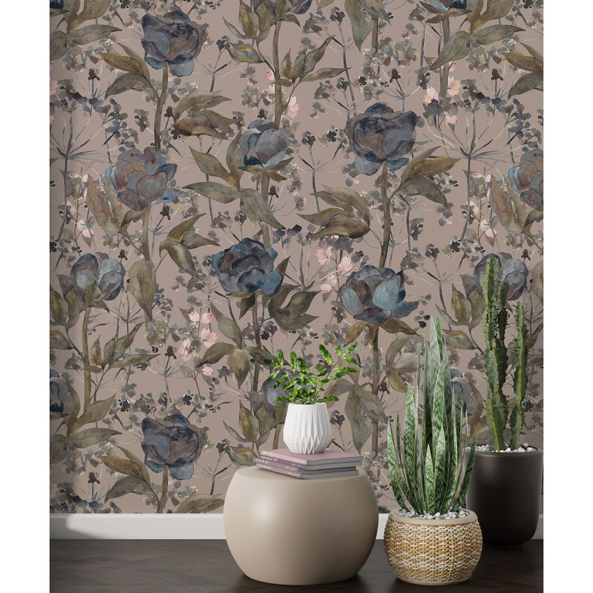 Papier peint motif XL - Motif floral