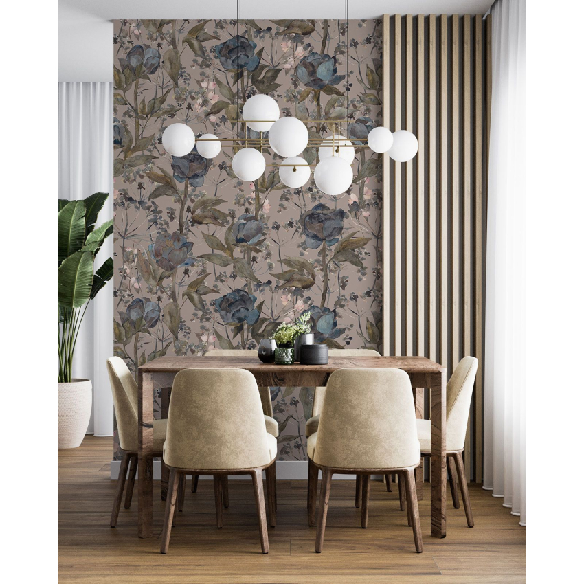 Papier peint motif XL - Motif floral