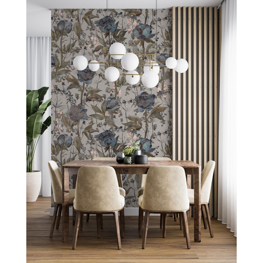 Papier peint motif XL - Motif floral