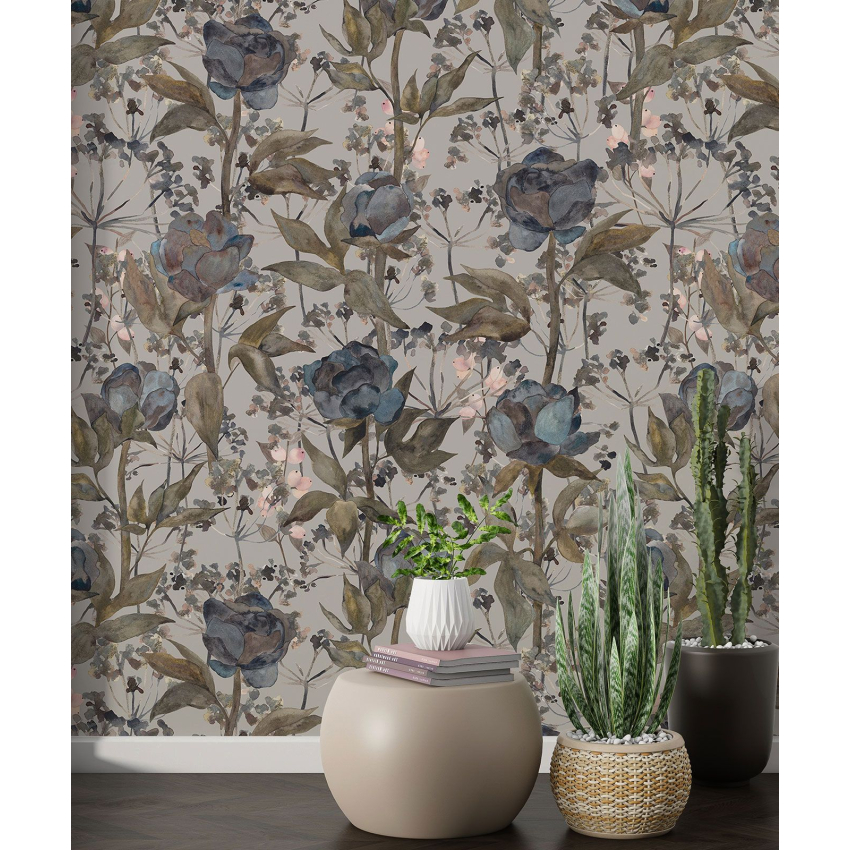 Papier peint motif XL - Motif floral
