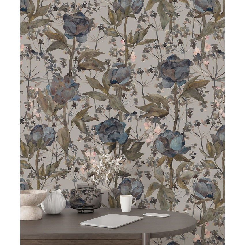 Papier peint motif XL - Motif floral